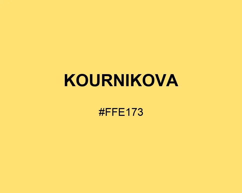 Kournikova color #FFE173
