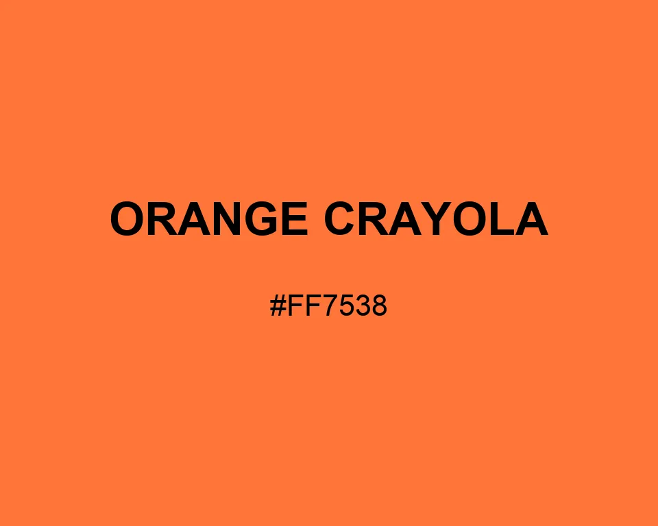 Orange Crayola color #FF7538
