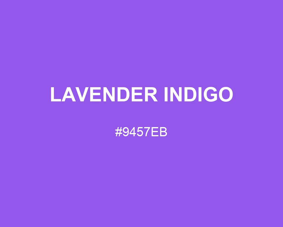 Lavender Indigo color #9457EB