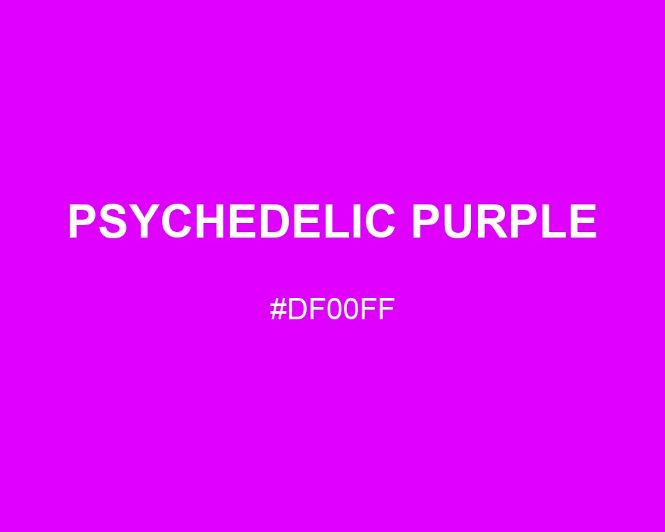 Psychedelic Purple color #DF00FF