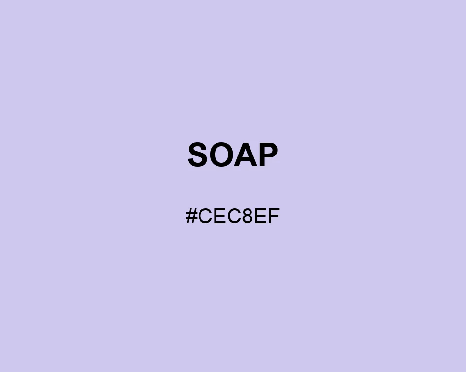 Soap color #CEC8EF