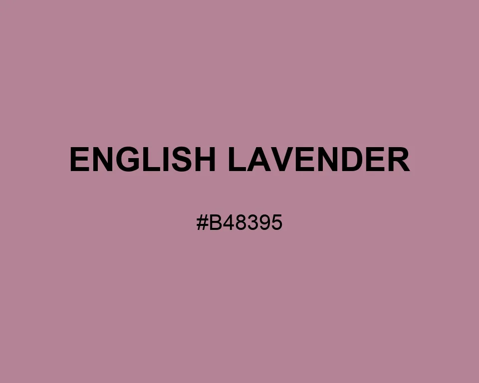 English Lavender color #B48395