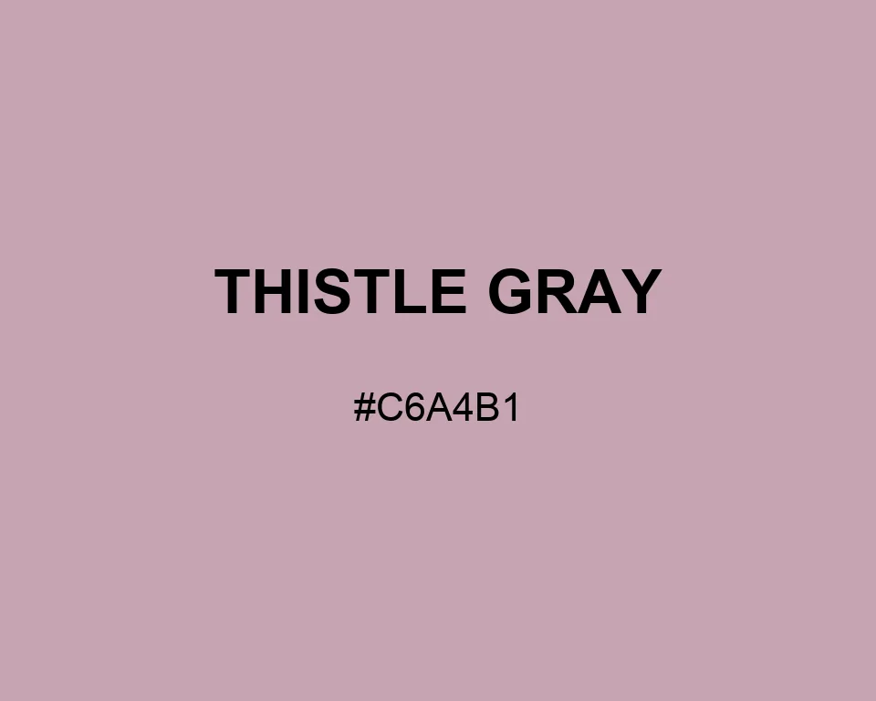 Thistle Gray color #C6A4B1