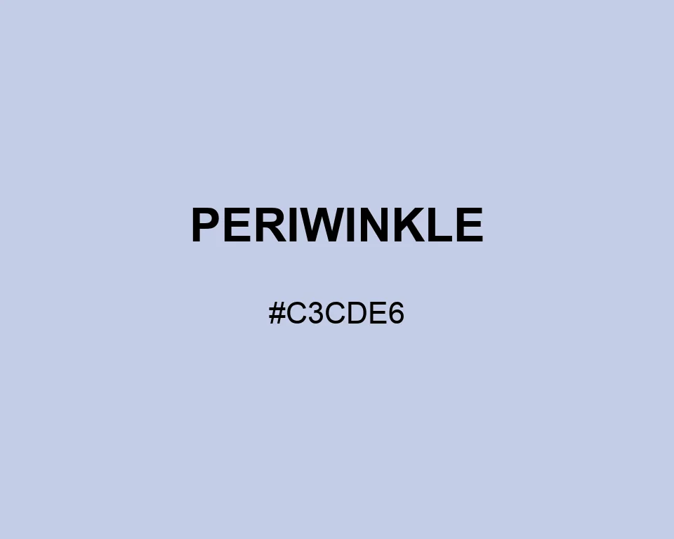 Periwinkle color #C3CDE6