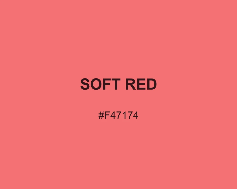 Soft Red color #F47174