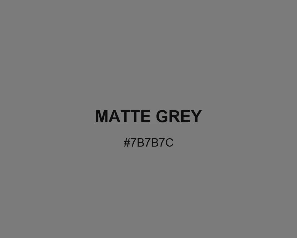 Matte Grey #7B7B7C color swatch