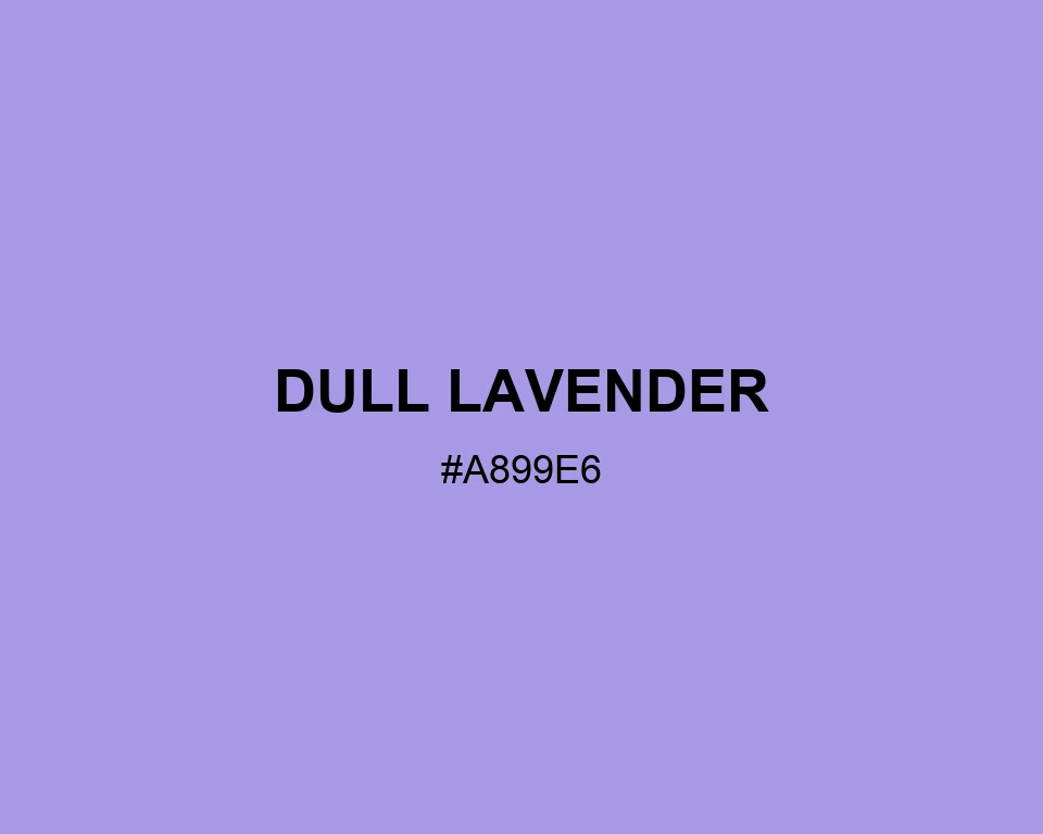 Dull Lavender color #A899E6