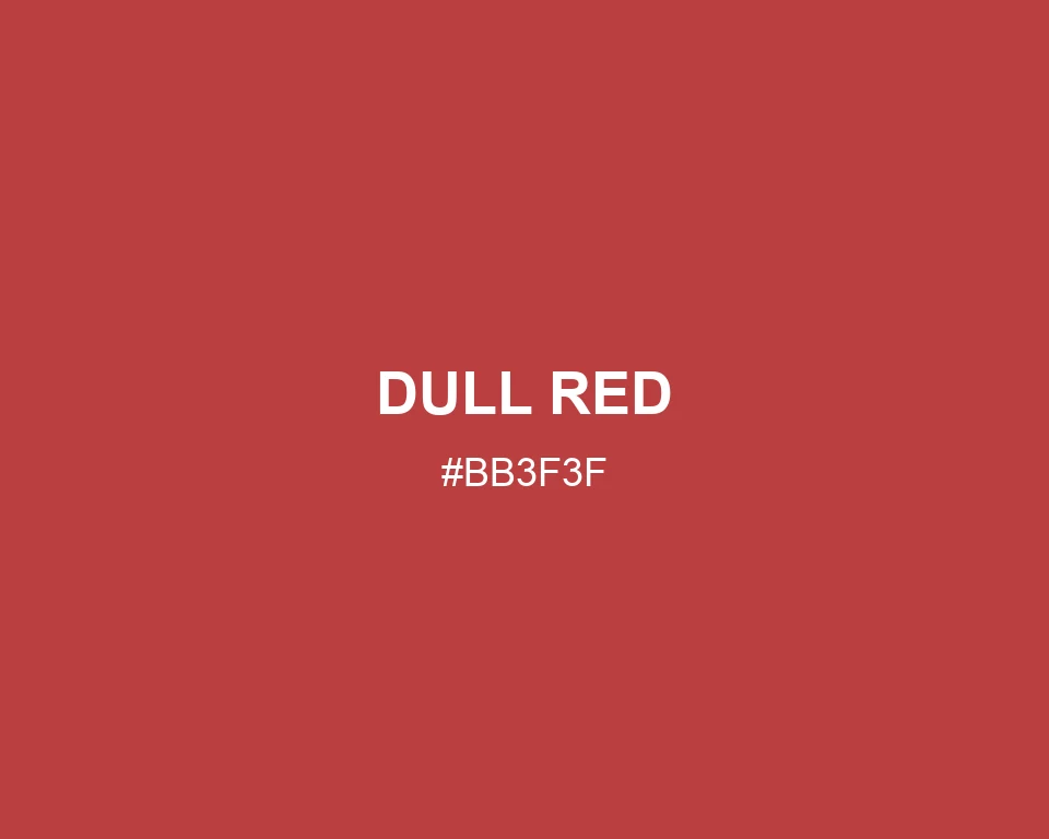 Dull Red color #BB3F3F