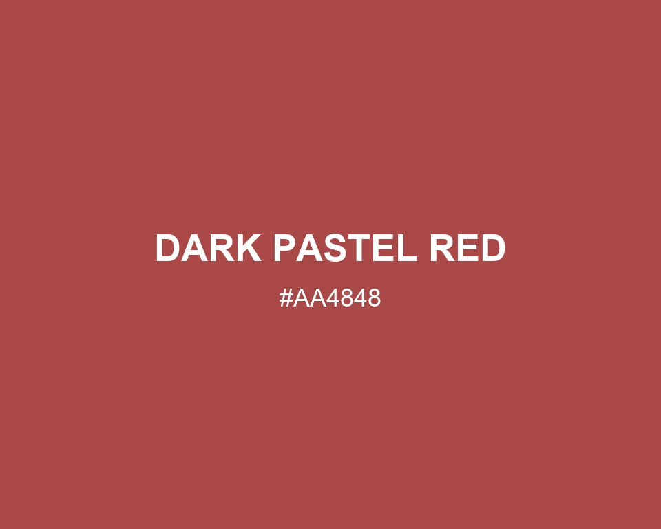 Dark Pastel Red color #AA4848