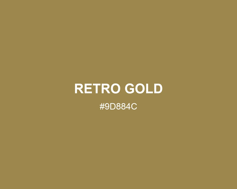 Retro Gold color #9D884C