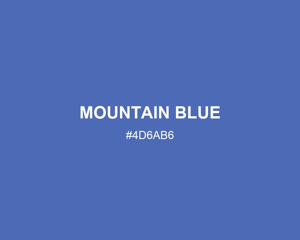Mountain Blue color #4D6AB6