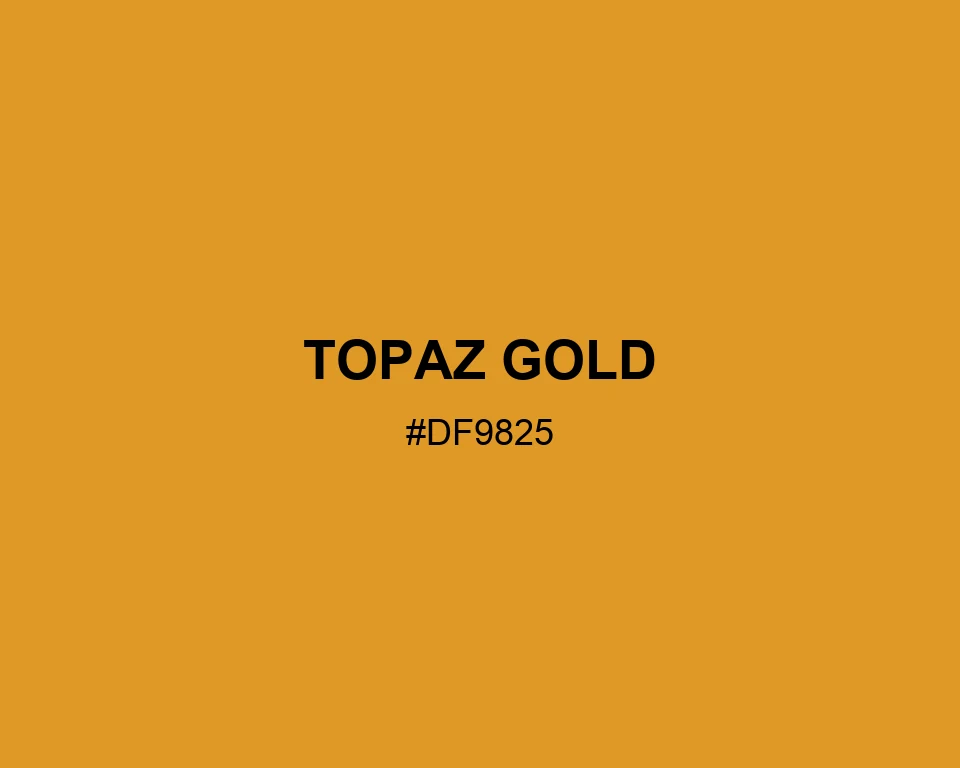Topaz Gold color #DF9825