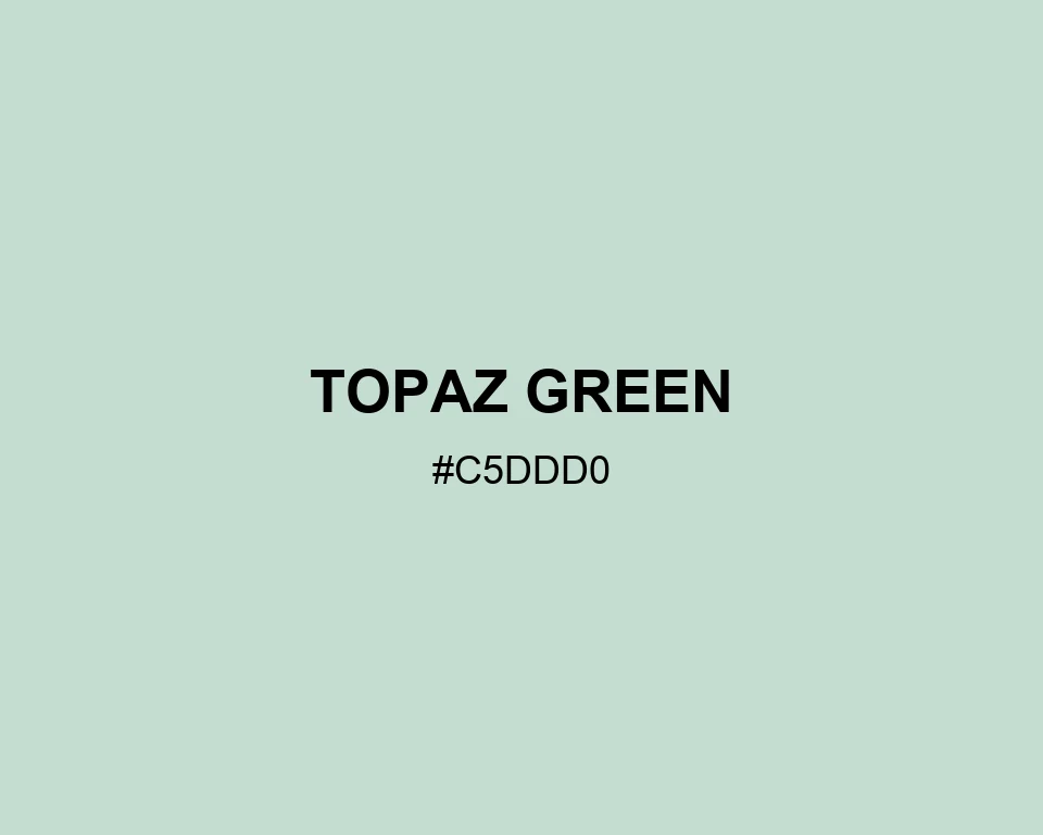 Topaz Green color #C5DDD0