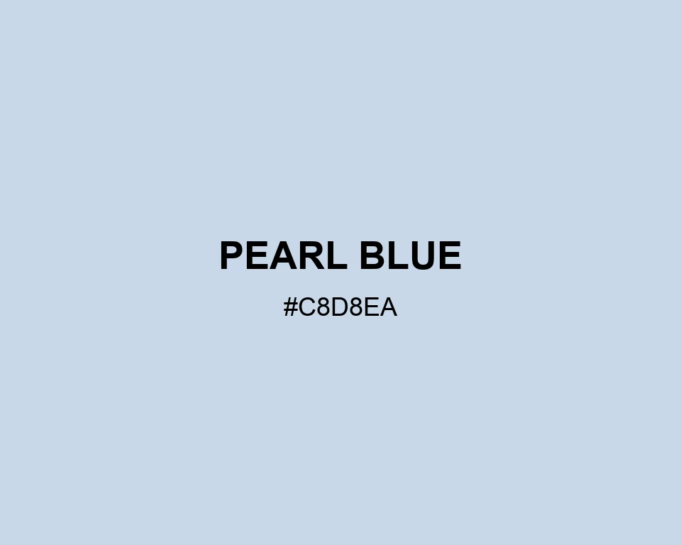 Pearl Blue color #C8D8EA
