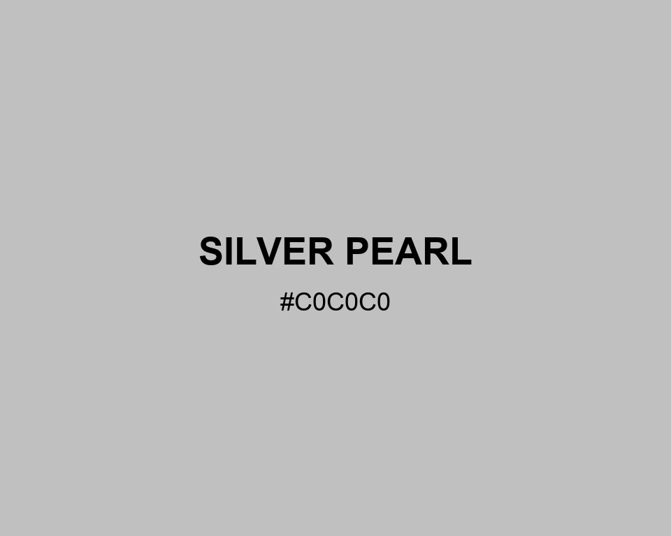 Silver Pearl color #C0C0C0