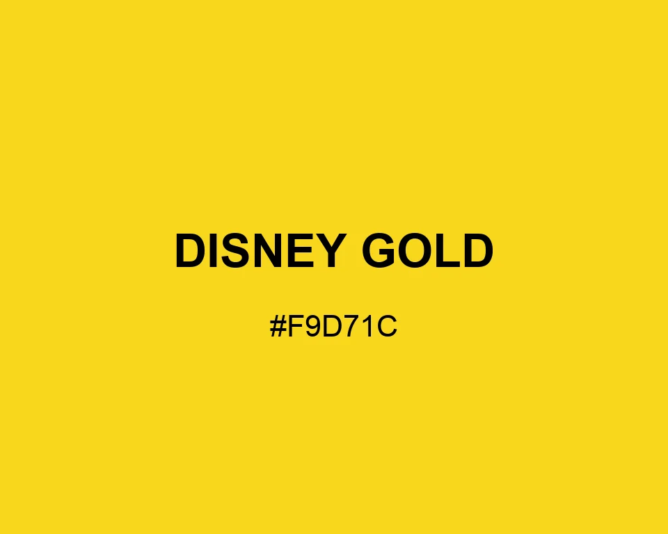 Disney Gold color #F9D71C