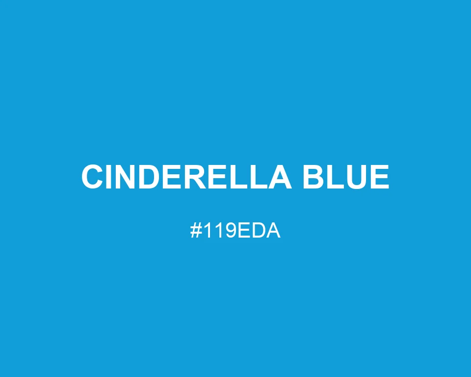 Cinderella Blue color #119EDA
