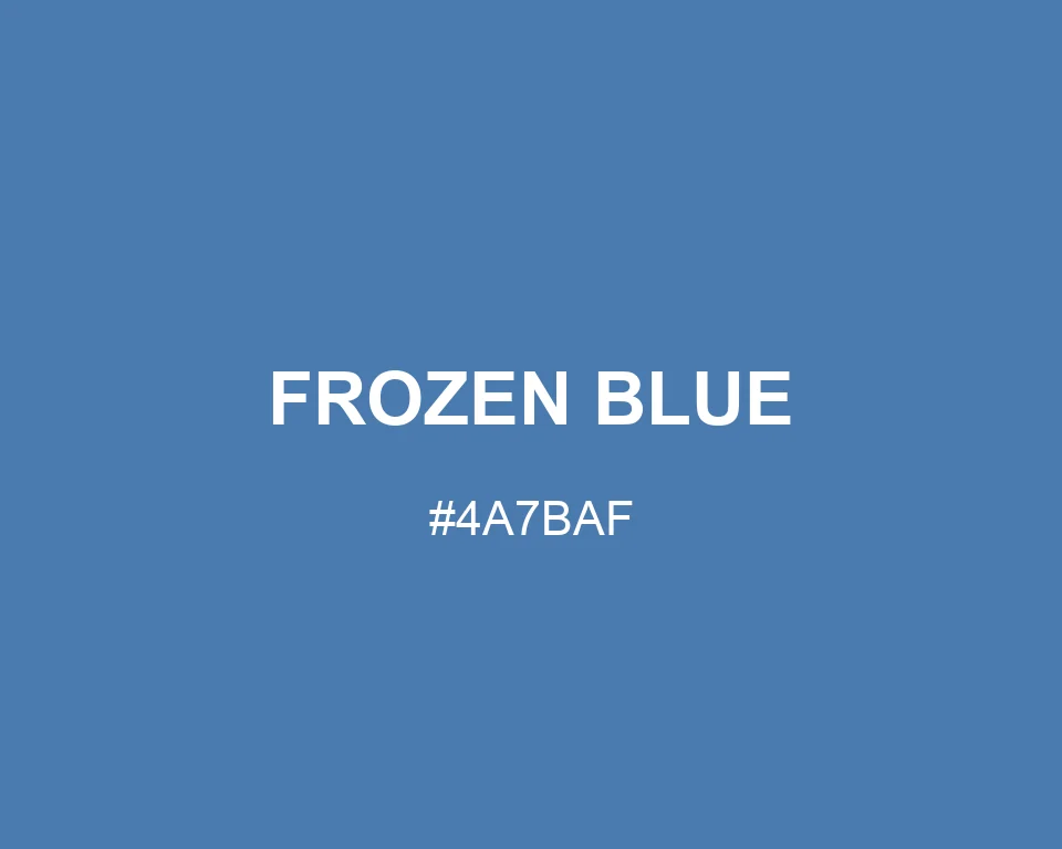 Frozen Blue color #4A7BAF