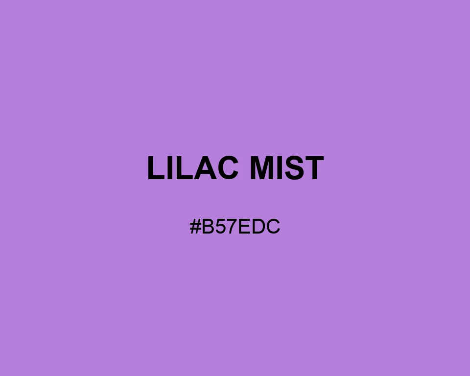Lilac Mist color #B57EDC