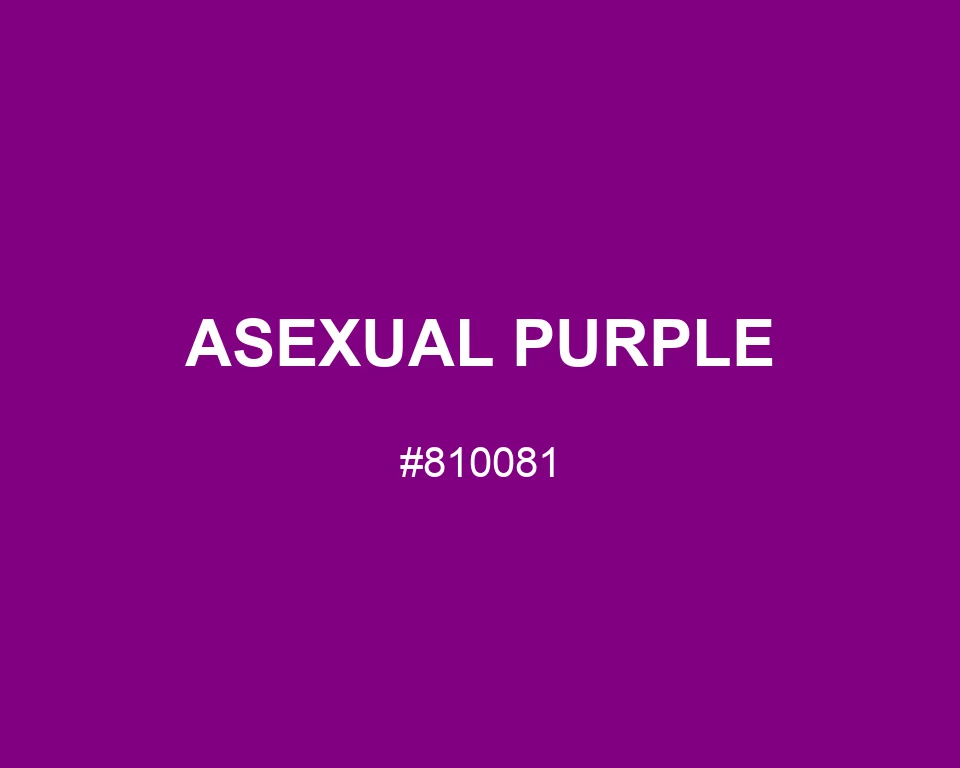 Asexual Purple color #810081