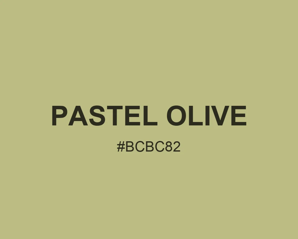 Pastel Olive color #BCBC82