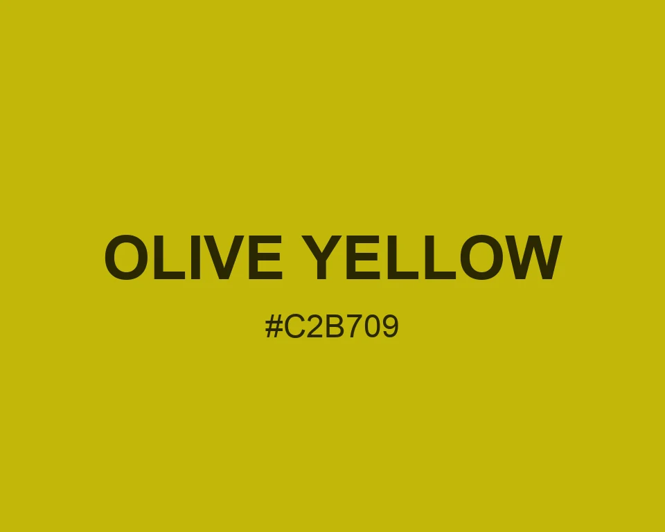 Olive Yellow color #C2B709