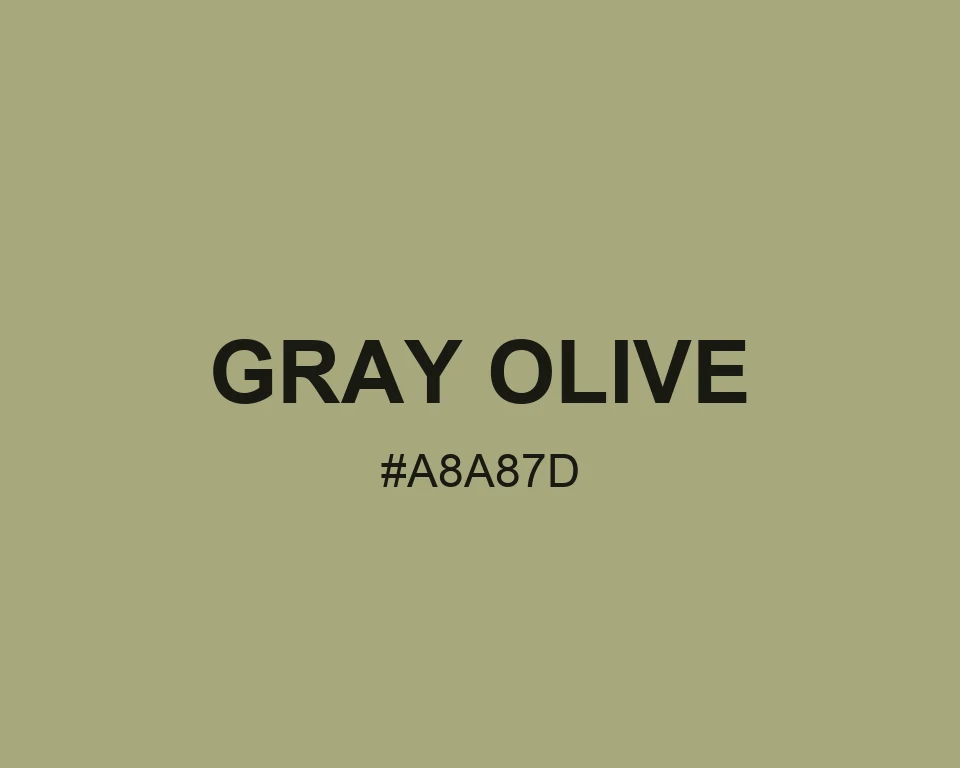 Gray Olive color #A8A87D