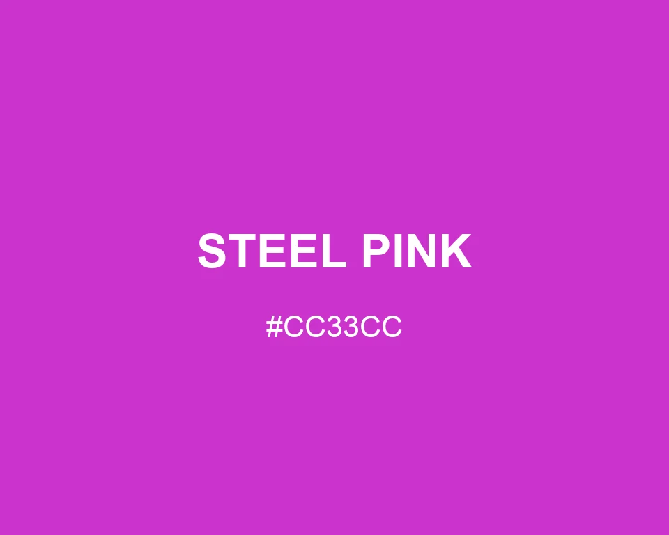 Steel Pink color #CC33CC