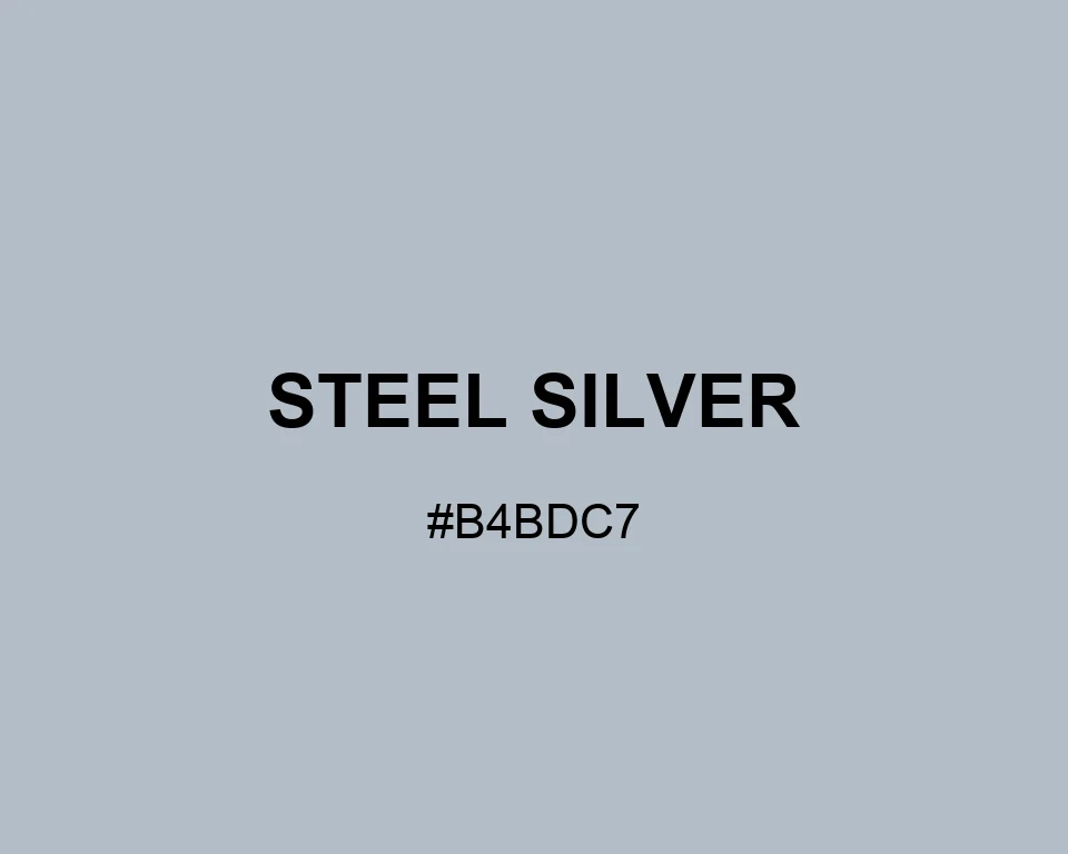 Steel Silver color #B4BDC7