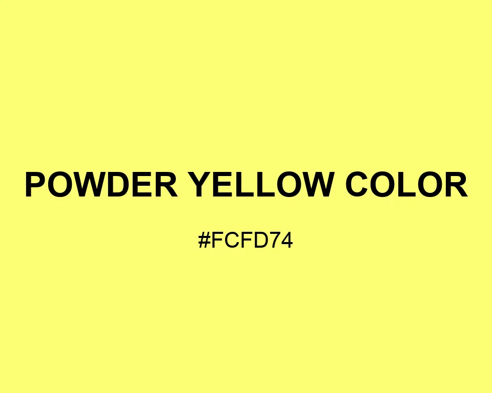 Powder Yellow Color color #FCFD74