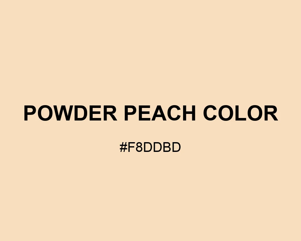 Powder Peach Color color #F8DDBD