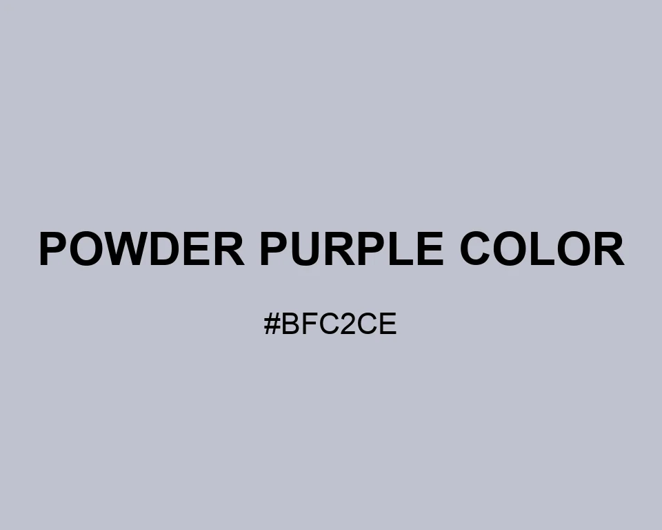 Powder Purple Color color #BFC2CE