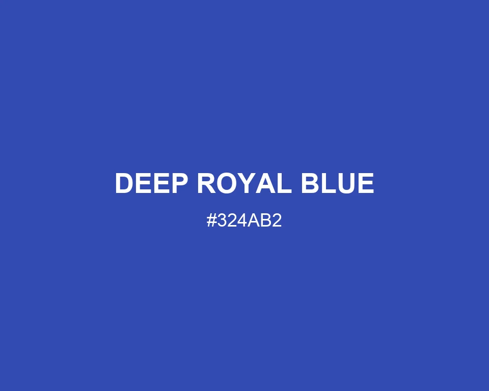 Deep Royal Blue color #324AB2