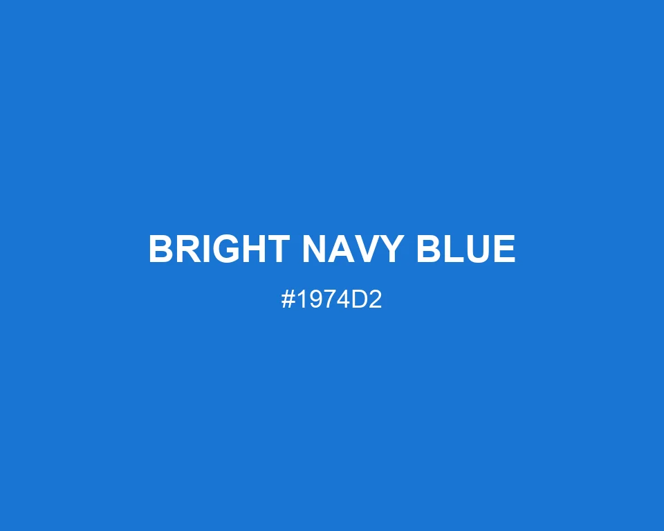 Bright Navy Blue color #1974D2