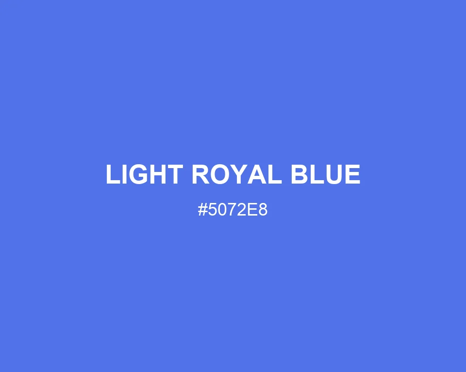 Light Royal Blue color #5072E8