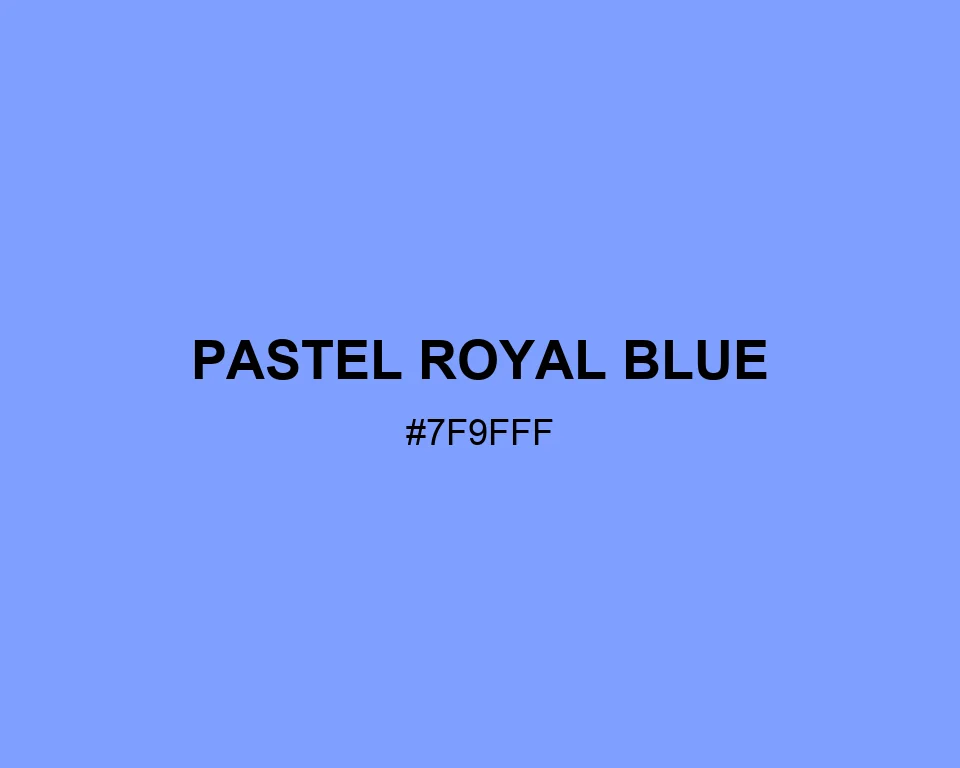 Pastel Royal Blue color #7F9FFF