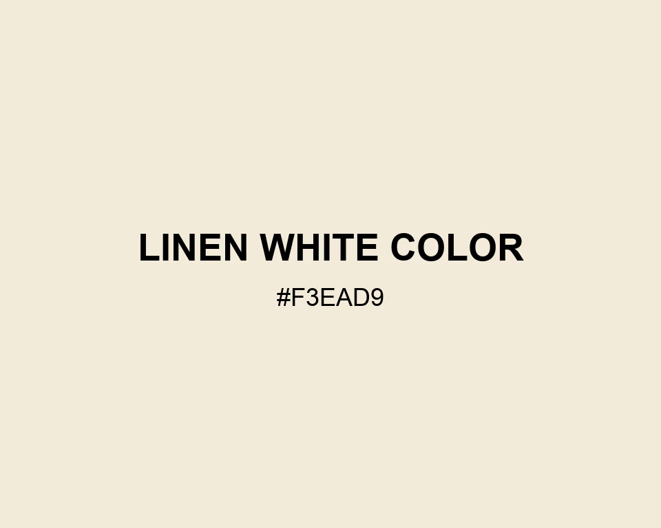 Linen White Color color #F3EAD9