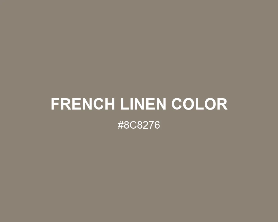 French Linen Color color #8C8276