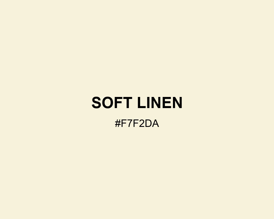 Soft Linen color #F7F2DA