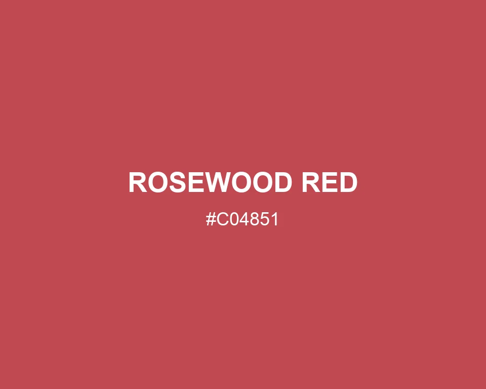 Rosewood Red color #C04851