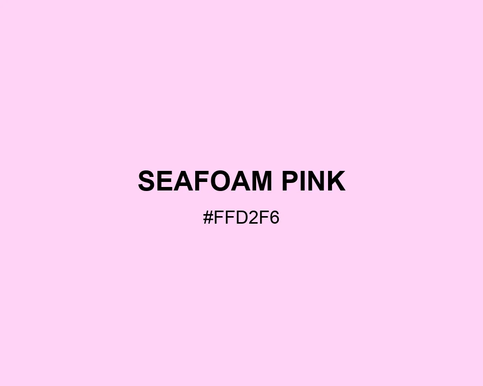 Seafoam Pink color #FFD2F6