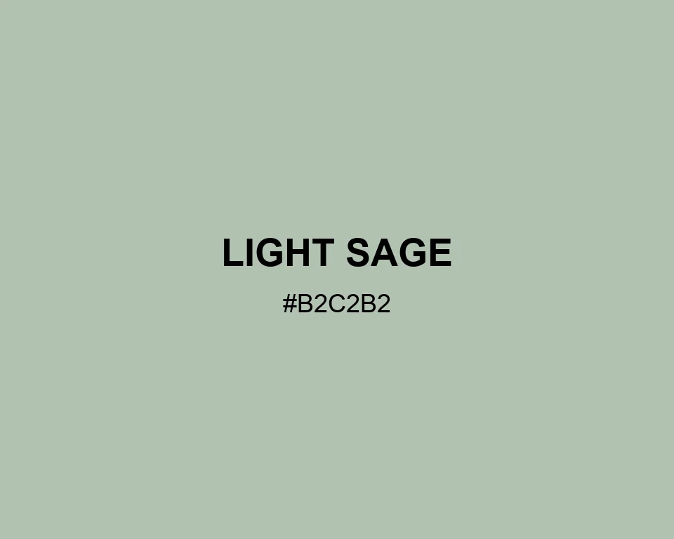 Light Sage color #B2C2B2