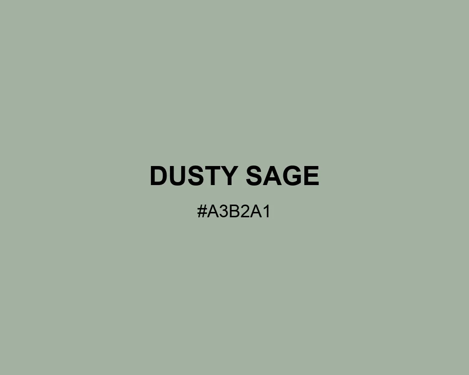 Dusty Sage color #A3B2A1