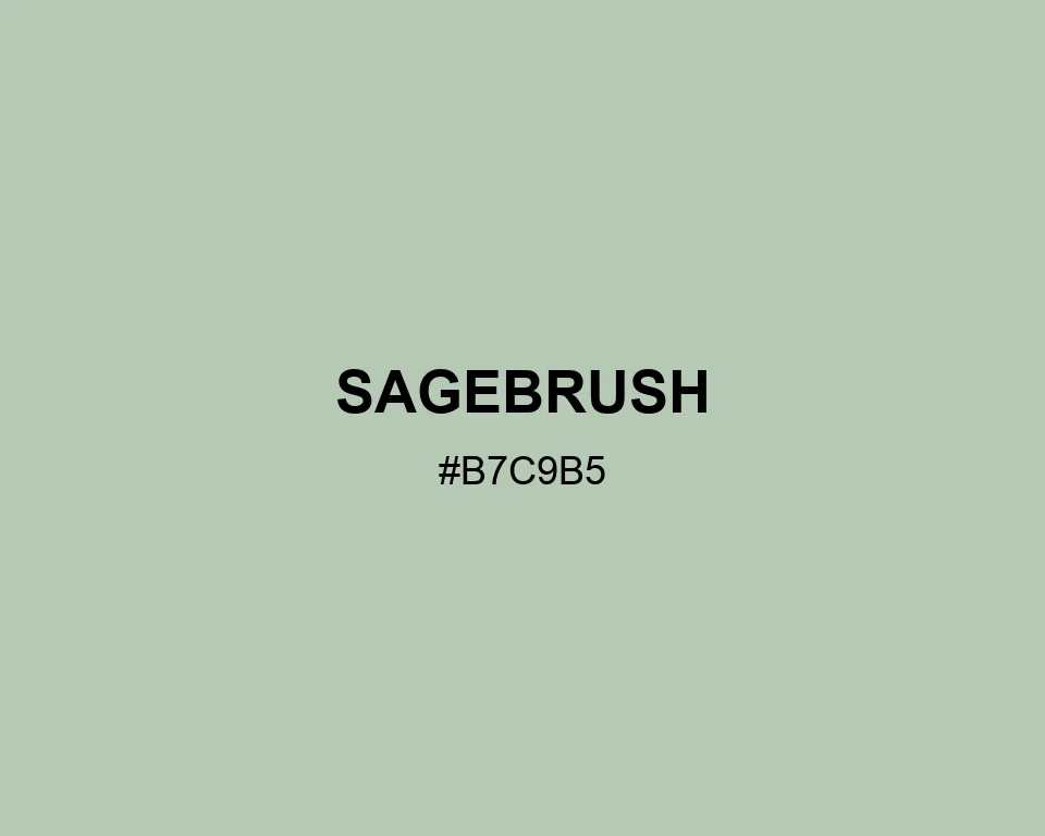 Sagebrush color #B7C9B5