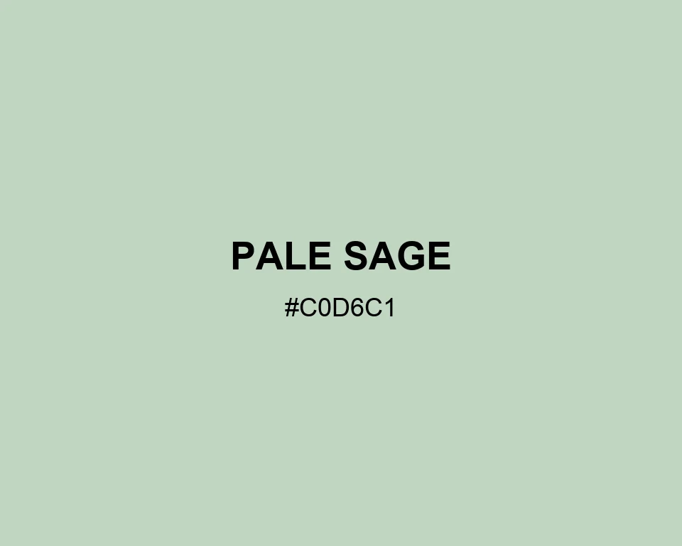 Pale Sage color #C0D6C1
