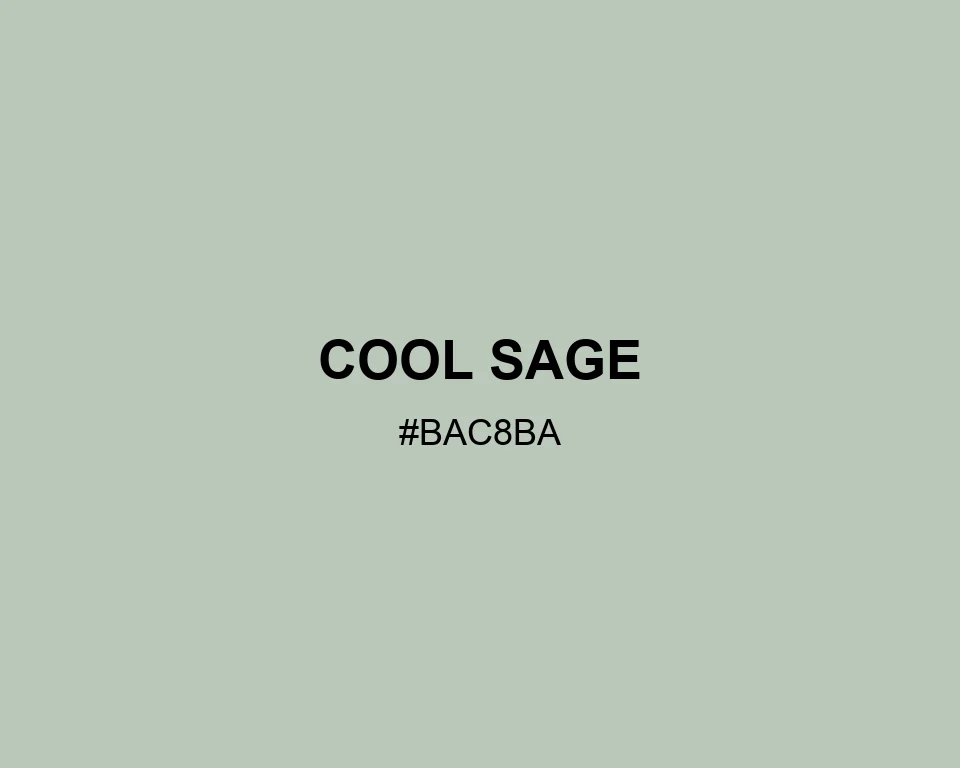 Cool Sage color #BAC8BA
