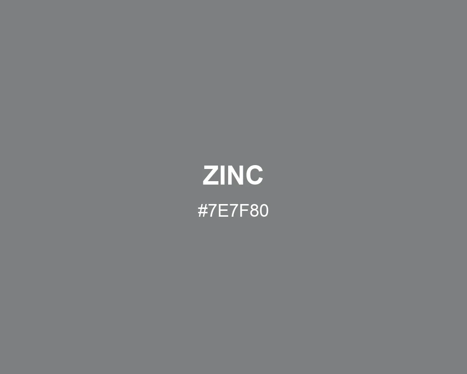 Zinc color #7E7F80