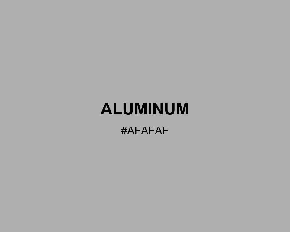 Aluminum color #AFAFAF