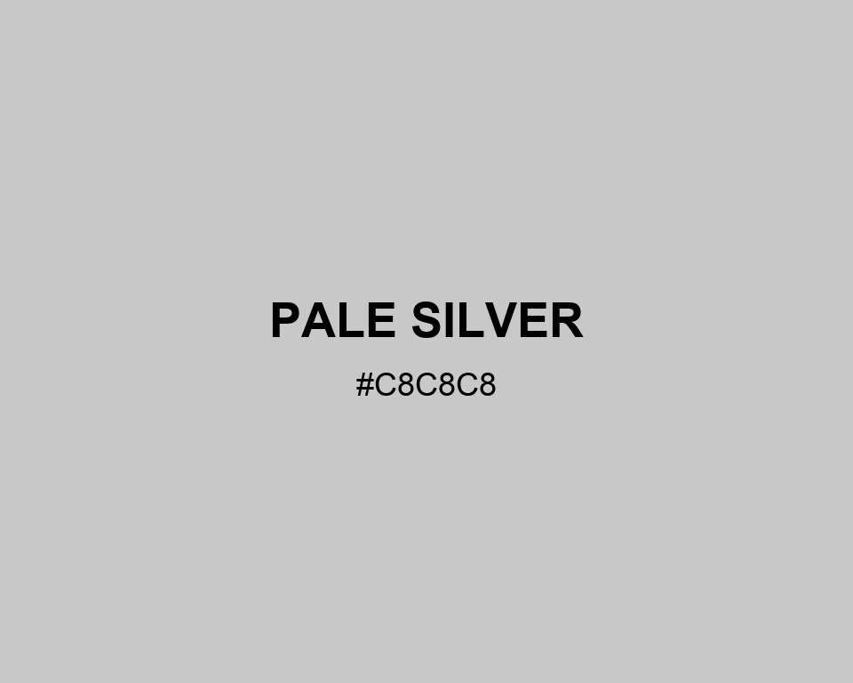 Pale Silver color #C8C8C8