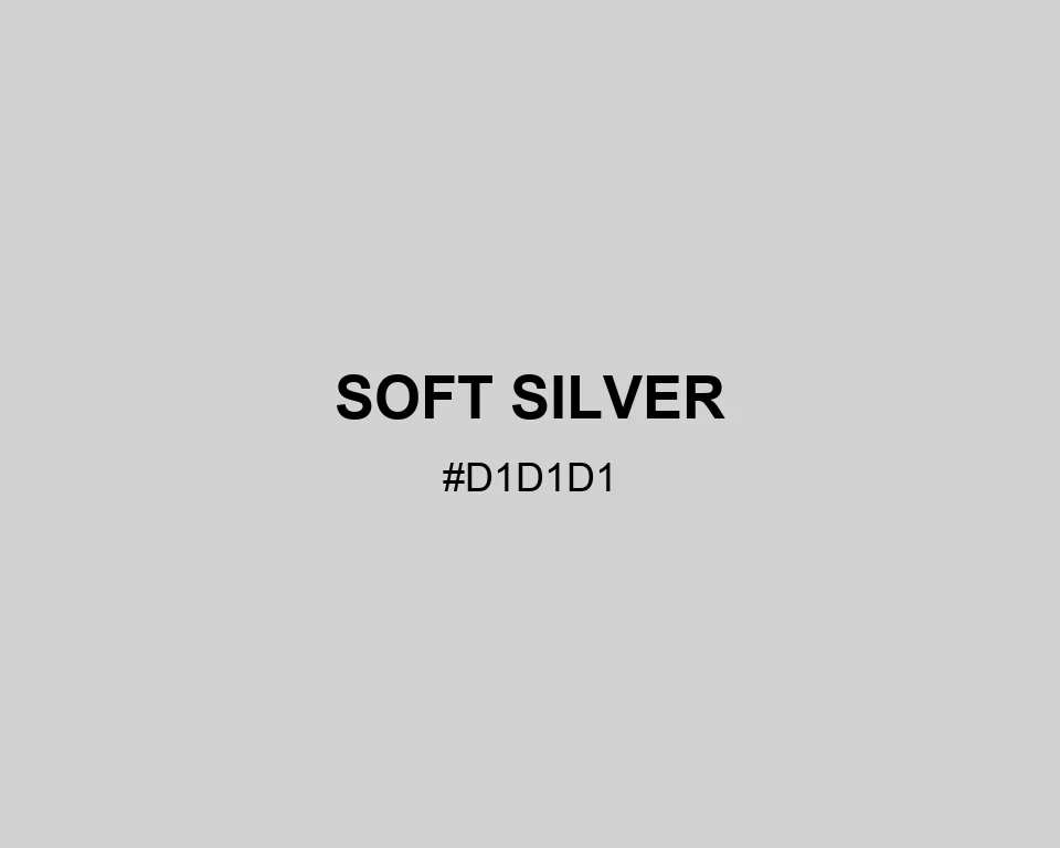 Soft Silver color #D1D1D1